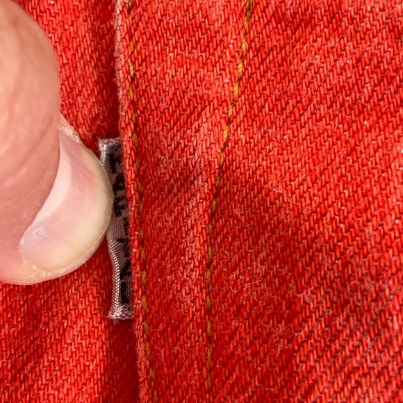 Kapital Japanese Denim Jeans Men 1 (29x35) Orange 3D Made in Japan Okayama - Picture 6 of 14